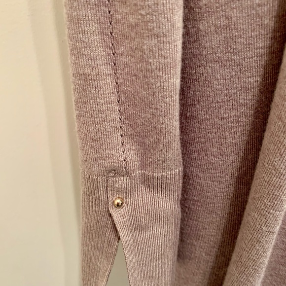 White House Black Market, cardigan, taupe. - Picture 3 of 9